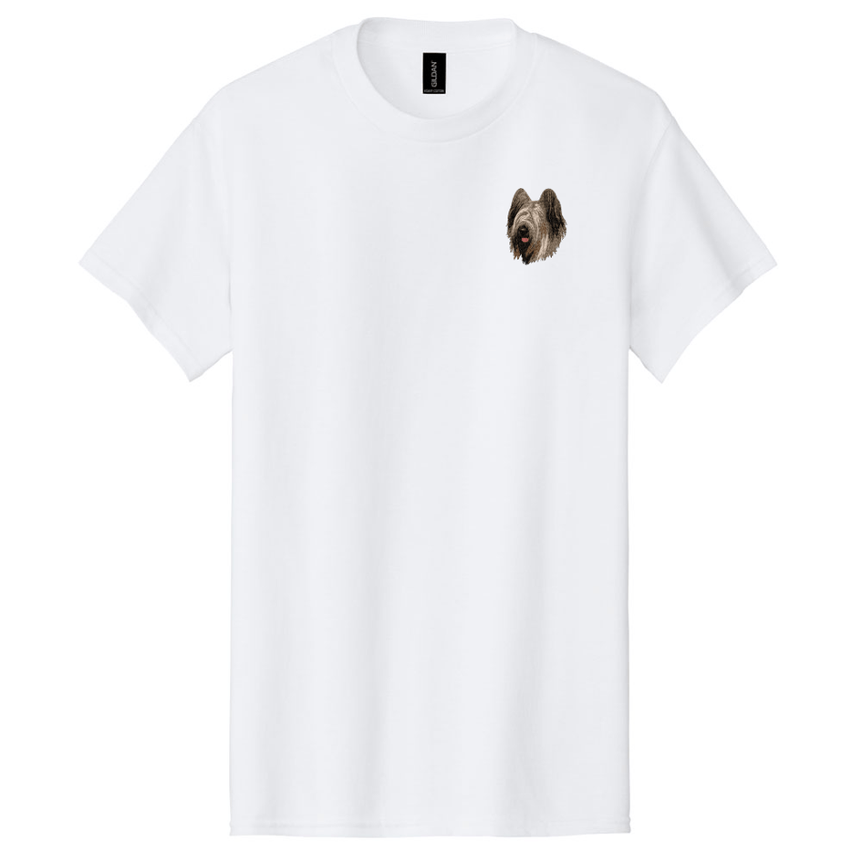 Briard Embroidered Men's T-Shirt