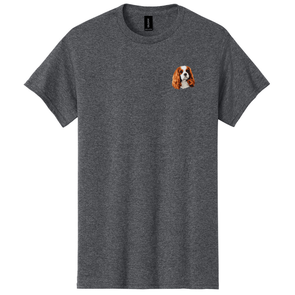 Cavalier King Charles Spaniel Embroidered Men's T-Shirt