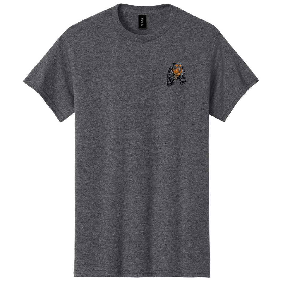 Cavalier King Charles Spaniel Embroidered Men's T-Shirt