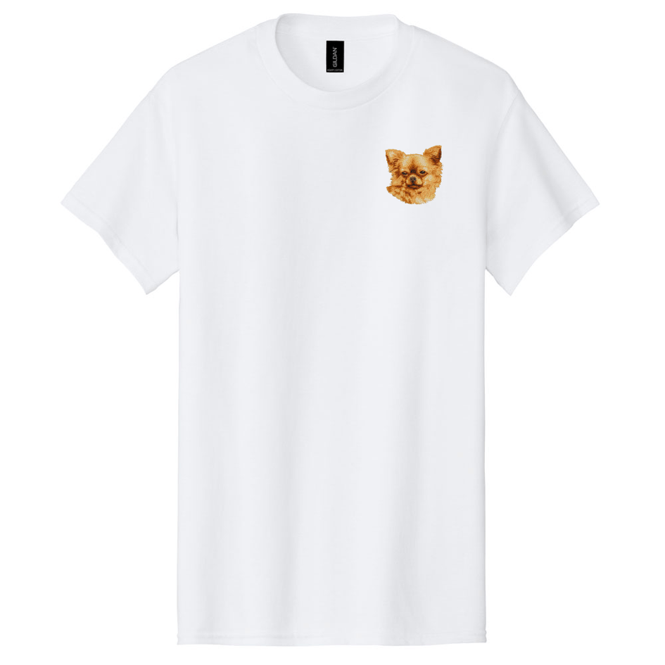 Chihuahua Embroidered Men's T-Shirt