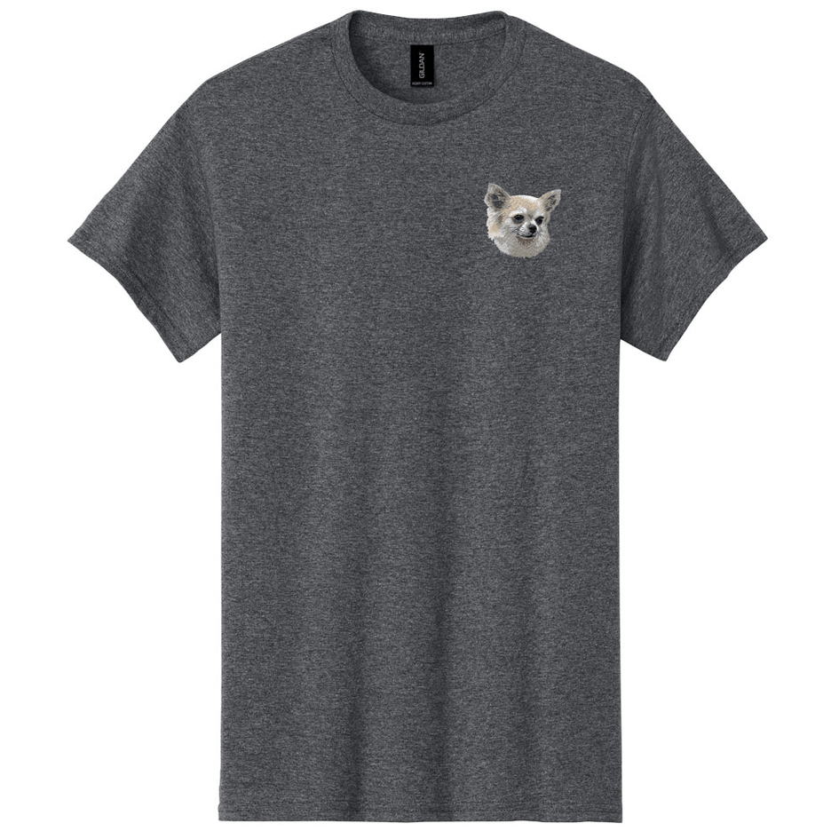 Chihuahua Embroidered Men's T-Shirt