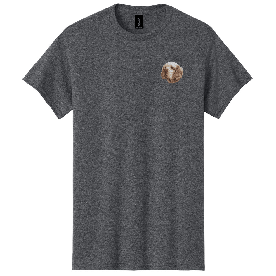 Clumber Spaniel Embroidered Men's T-Shirt