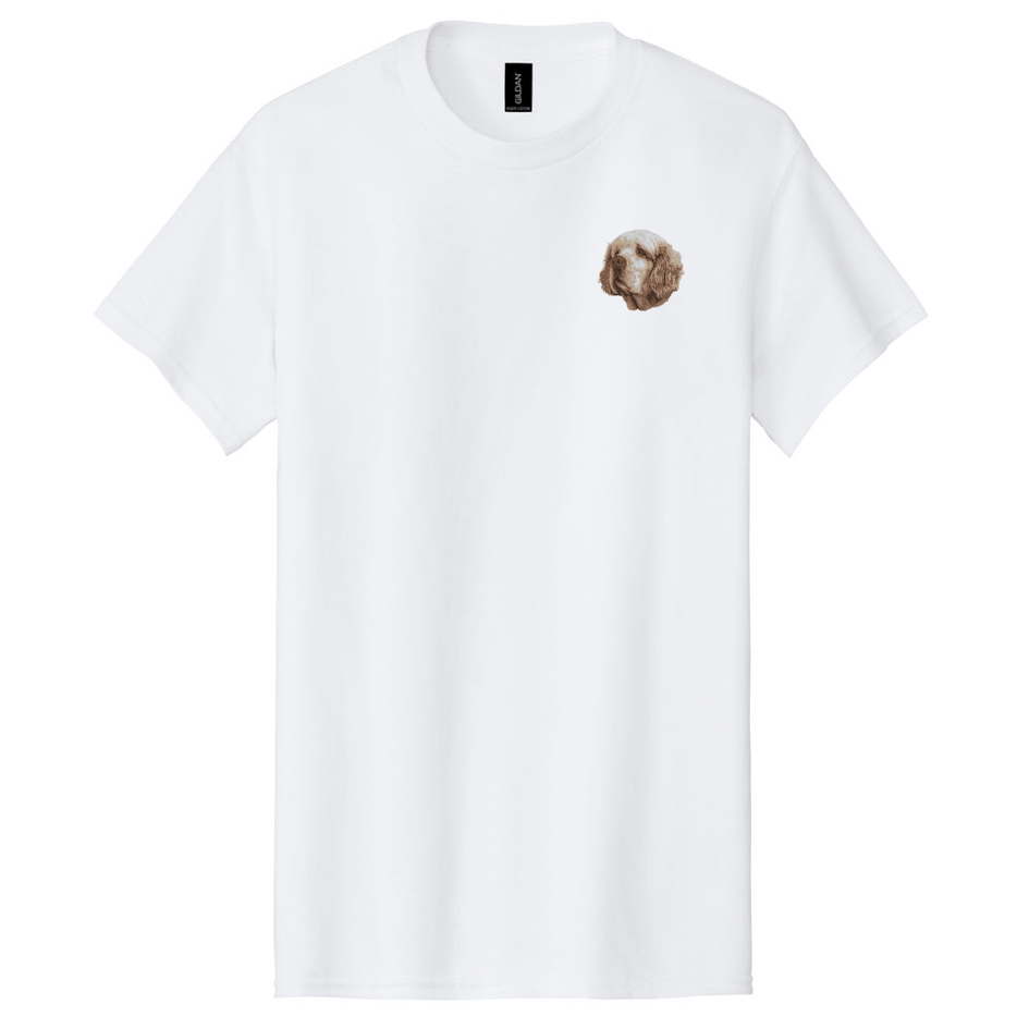 Clumber Spaniel Embroidered Men's T-Shirt