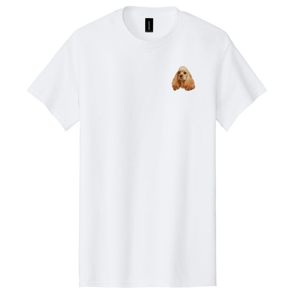Cocker Spaniel Embroidered Men's T-Shirt