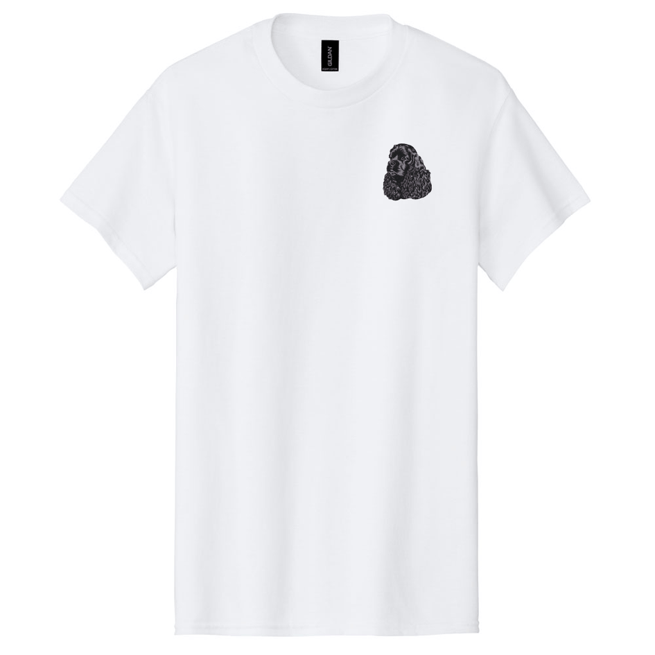 Cocker Spaniel Embroidered Men's T-Shirt