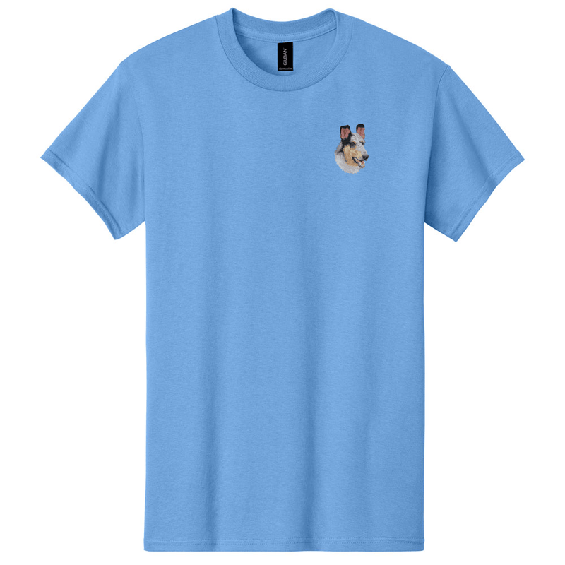 Collie Embroidered Men's T-Shirt