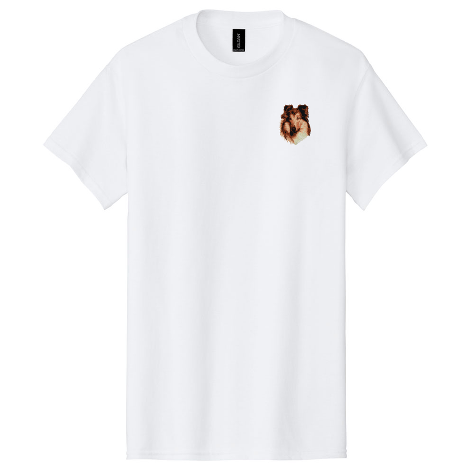 Collie Embroidered Men's T-Shirt