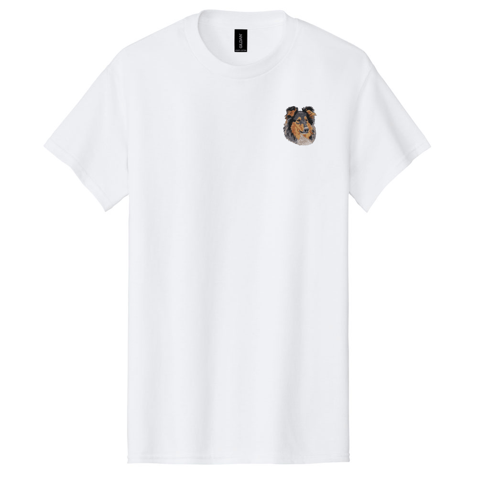 Collie Embroidered Men's T-Shirt