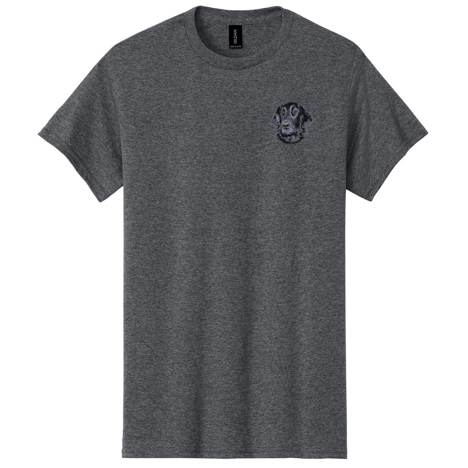 Flat-Coated Retriever Embroidered Men's T-Shirt