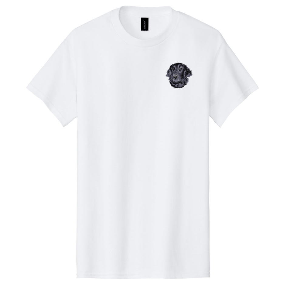 Flat-Coated Retriever Embroidered Men's T-Shirt