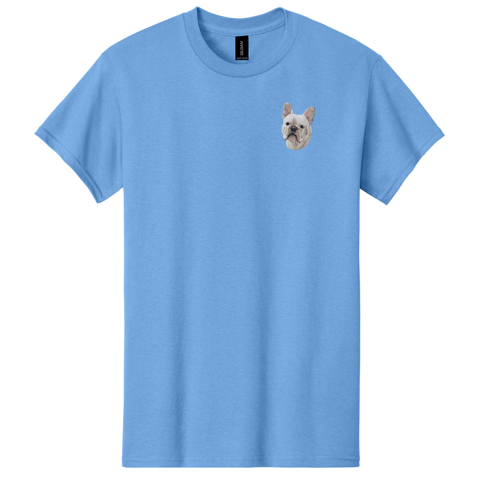 French Bulldog Embroidered Men's T-Shirt