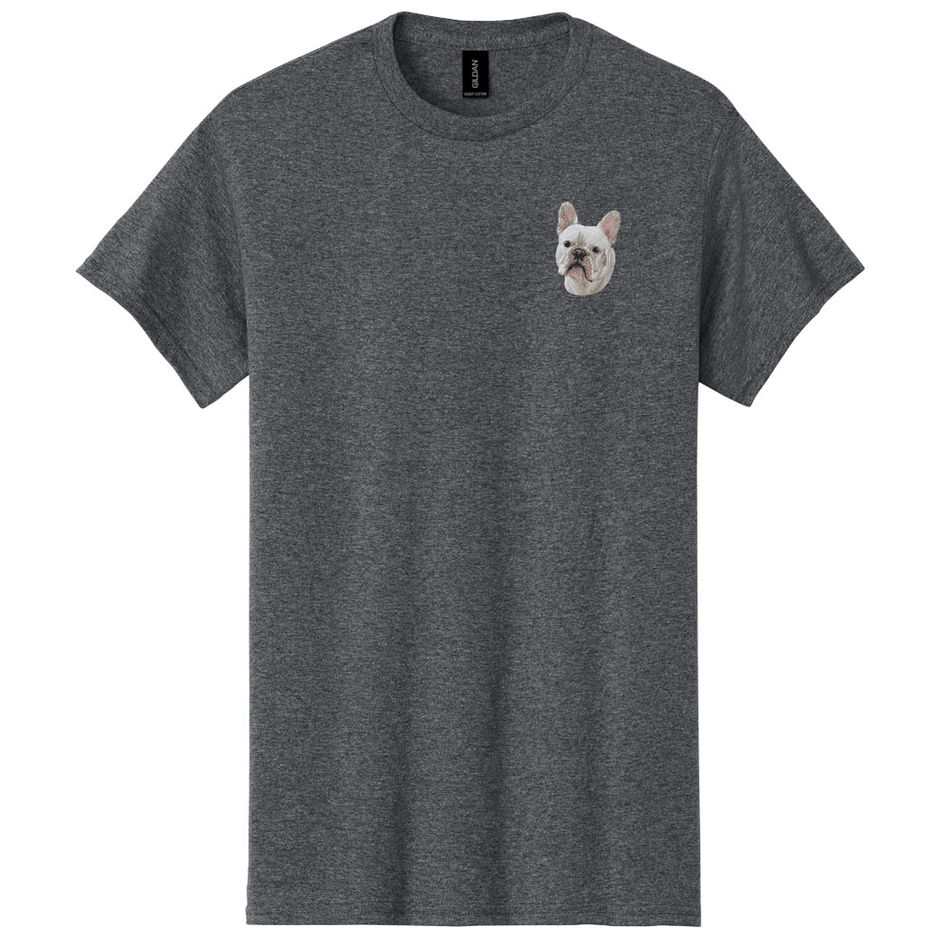 French Bulldog Embroidered Men's T-Shirt