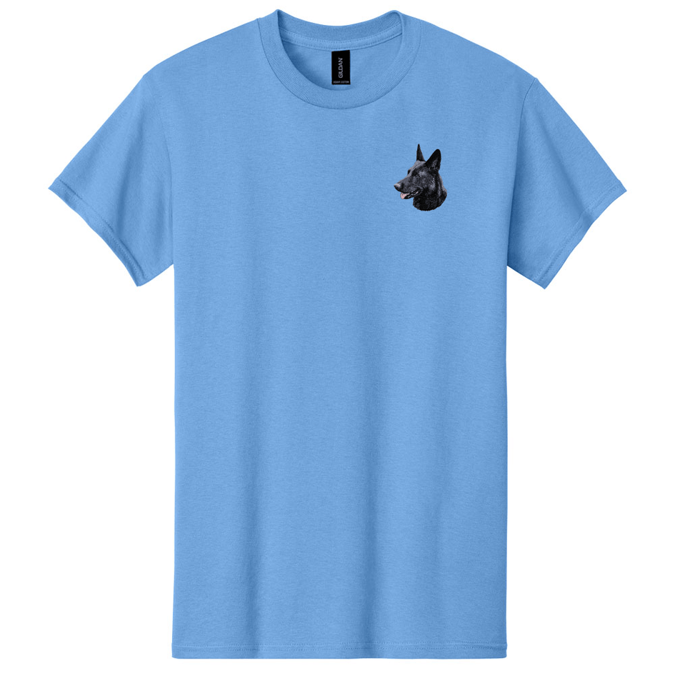 German Shepherd Dog Embroidered Men's T-Shirt