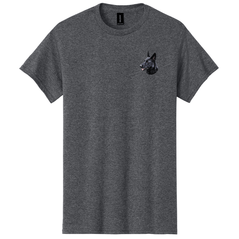 German Shepherd Dog Embroidered Men's T-Shirt