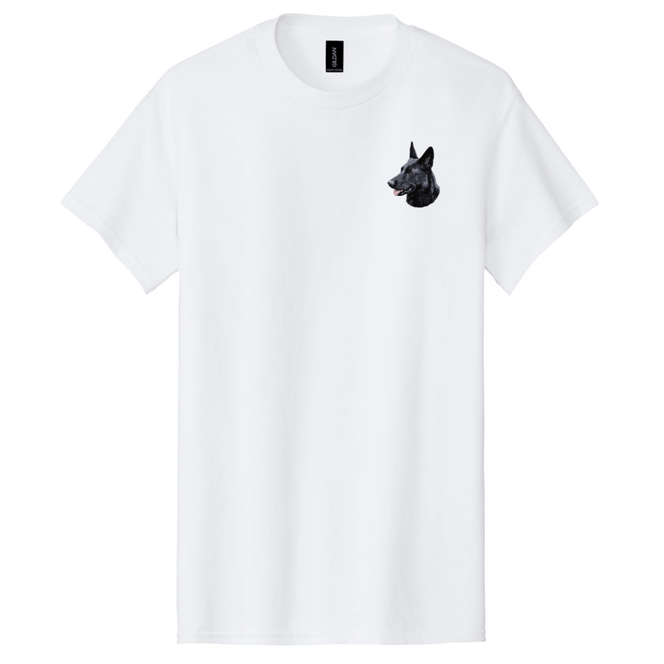 German Shepherd Dog Embroidered Men's T-Shirt