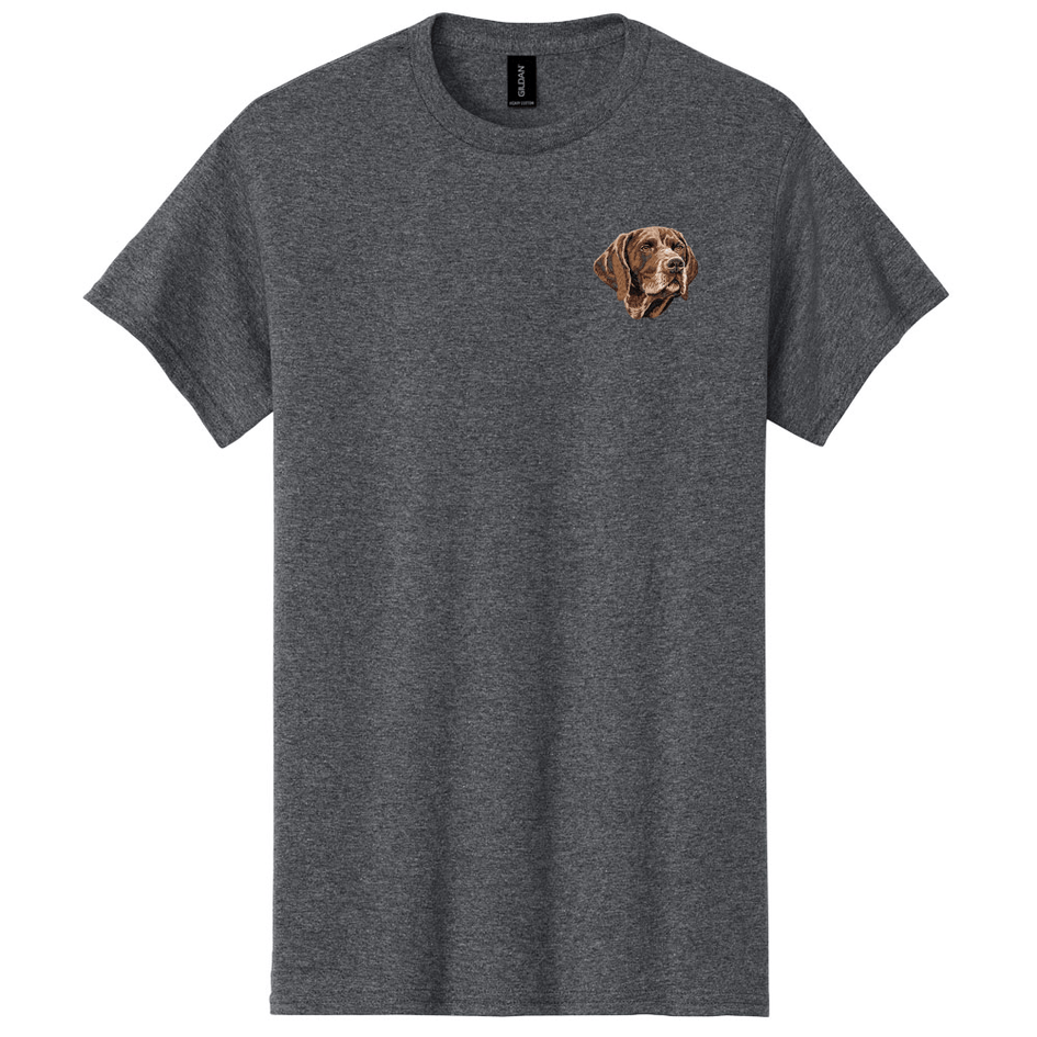 German Wirehaired Pointer Embroidered Men's T-Shirt