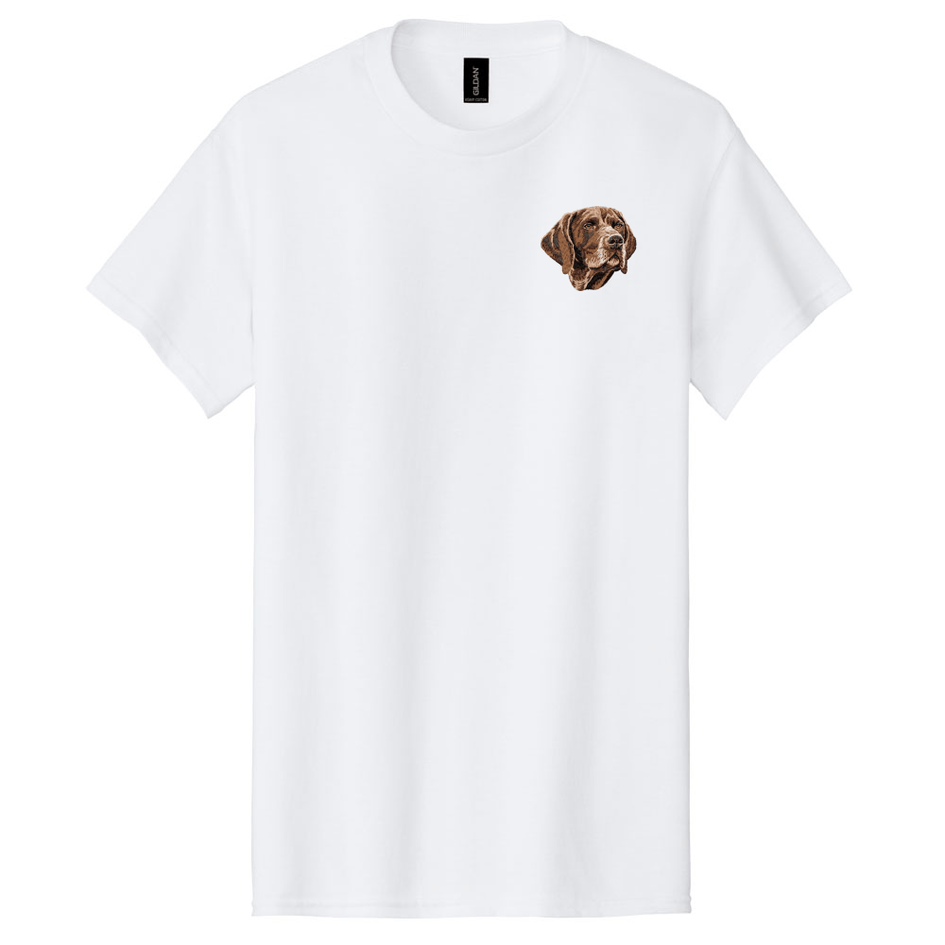 German Wirehaired Pointer Embroidered Men's T-Shirt