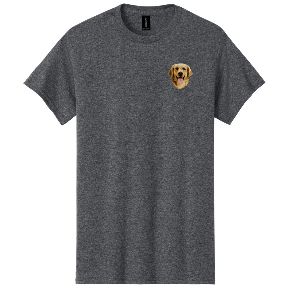 Golden Retriever Embroidered Men's T-Shirt