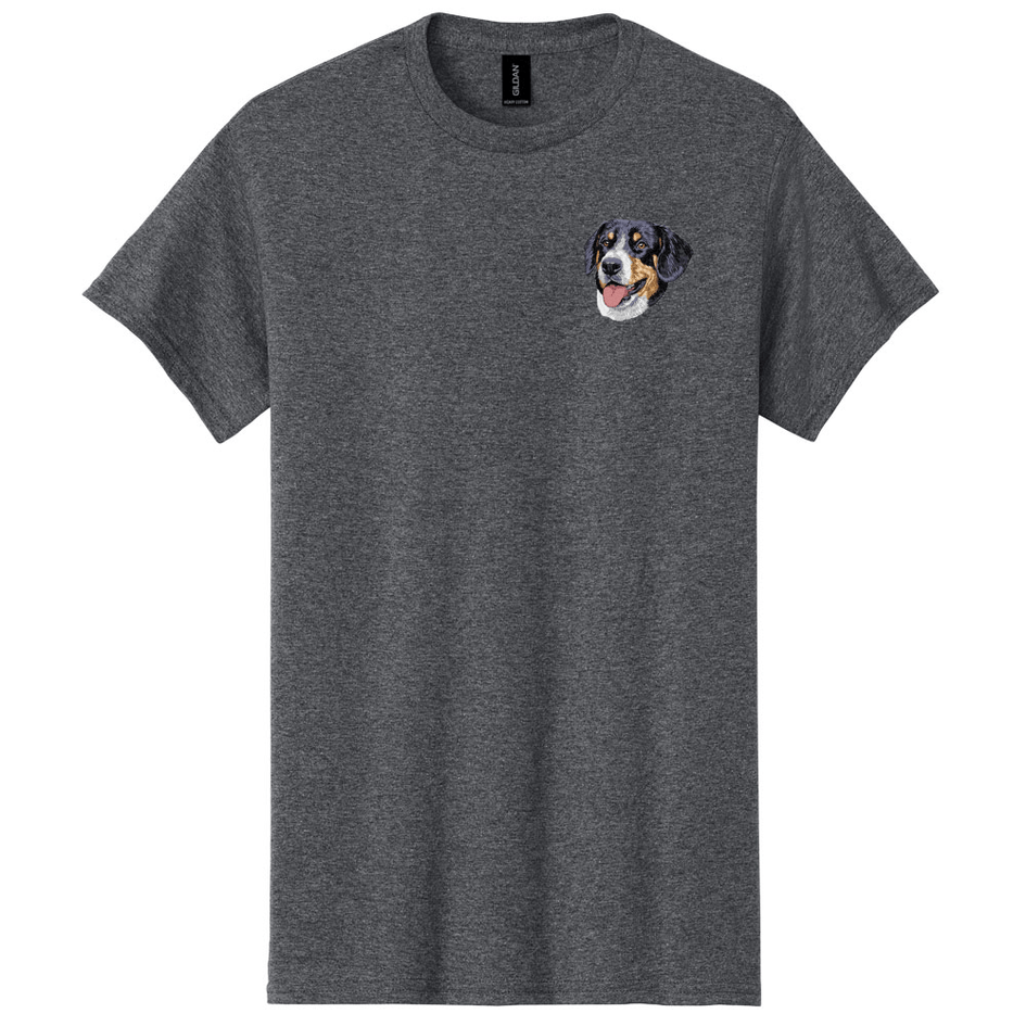 Greater Swiss Mountain Dog Embroidered Men's T-Shirt