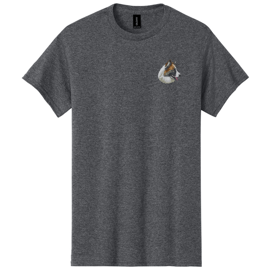 Icelandic Sheepdog Embroidered Men's T-Shirt