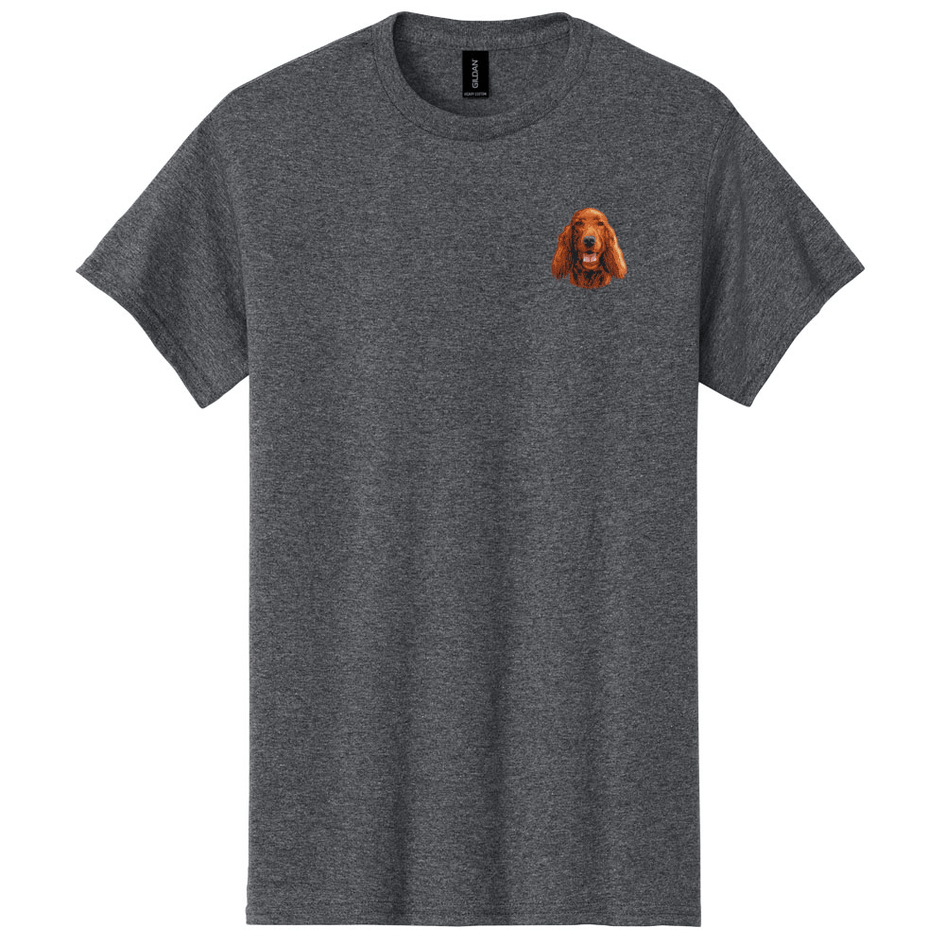 Irish Setter Embroidered Men's T-Shirt