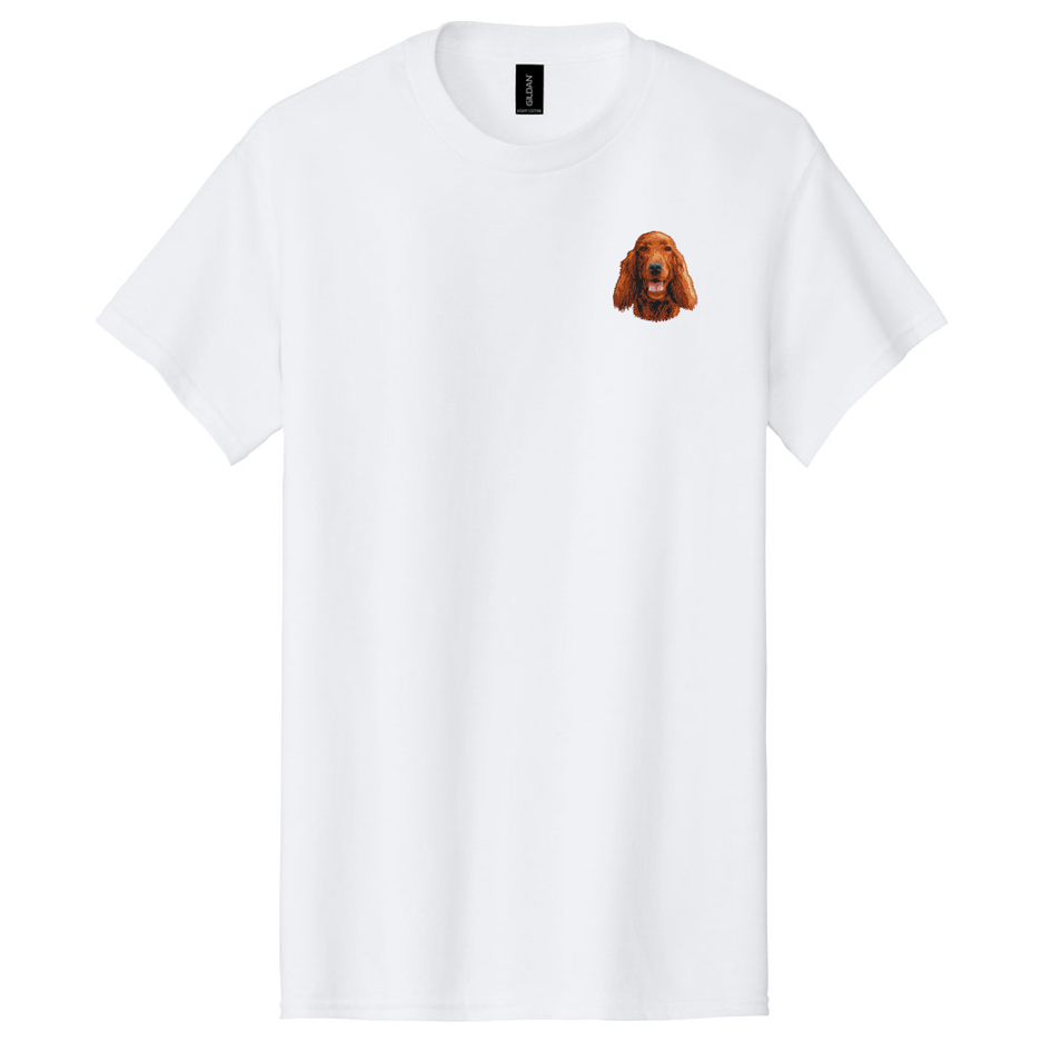 Irish Setter Embroidered Men's T-Shirt