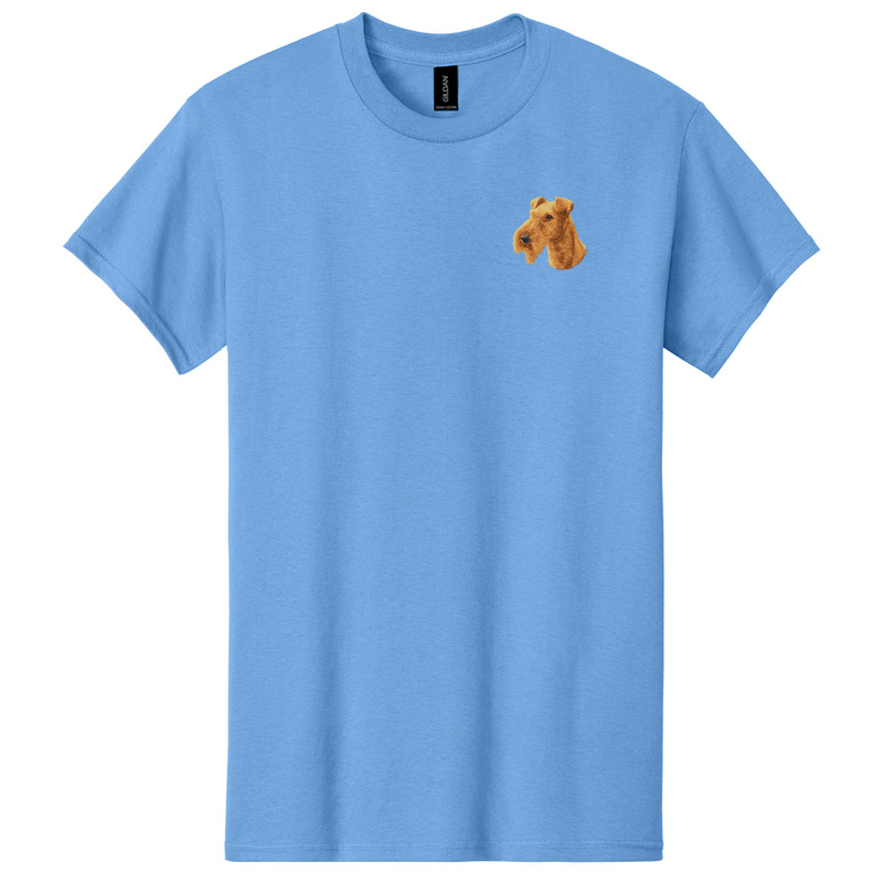 Irish Terrier Embroidered Men's T-Shirt