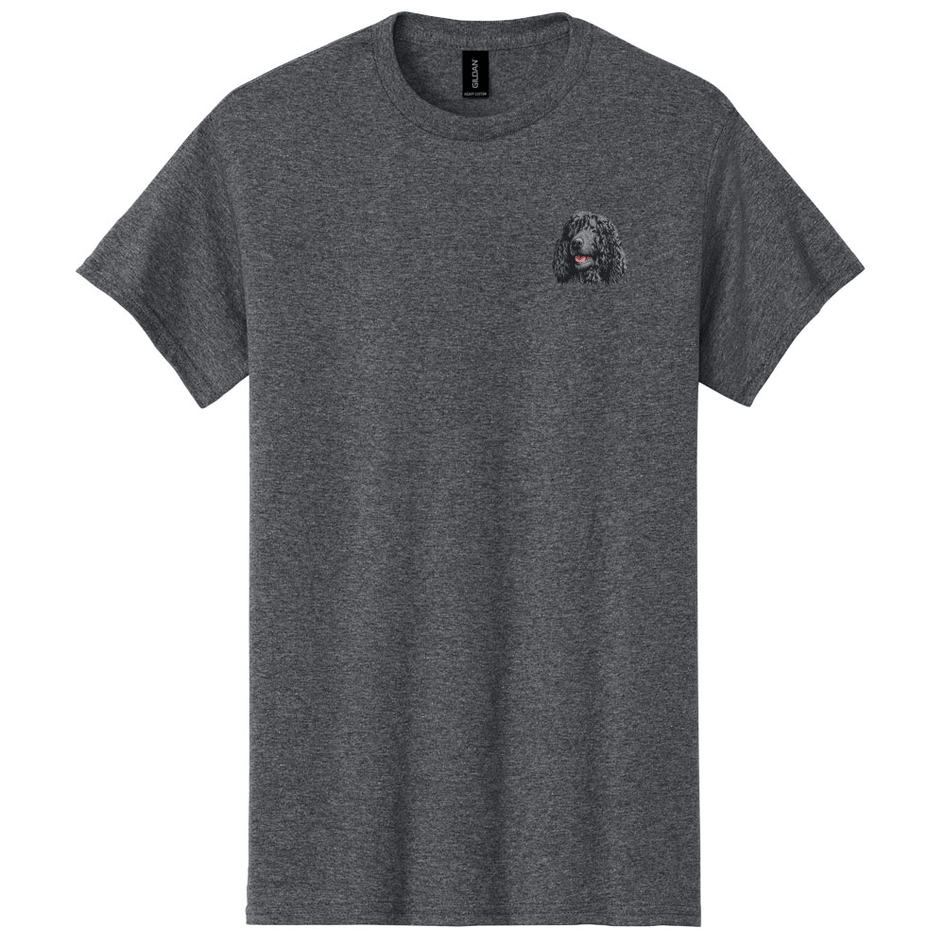 Irish Water Spaniel Embroidered Men's T-Shirt