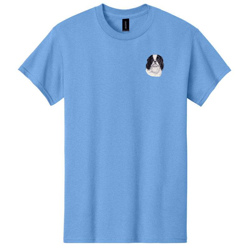 Japanese Chin Embroidered Men's T-Shirt