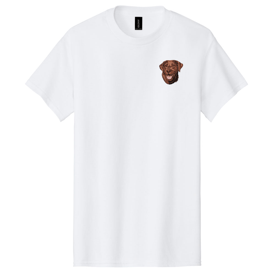 Labrador Retriever Embroidered Men's T-Shirt