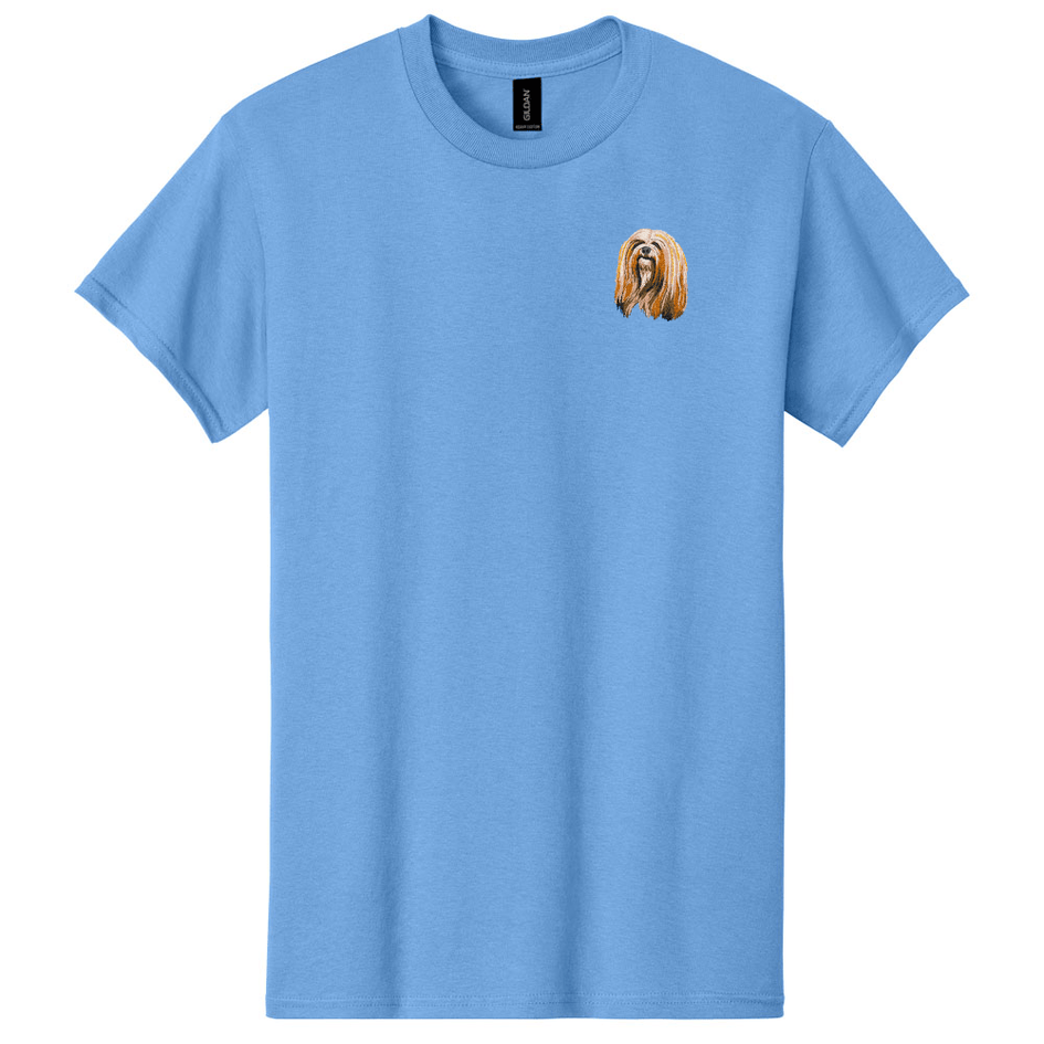 Lhasa Apso Embroidered Men's T-Shirt