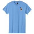 Norwegian Elkhound Embroidered Men's T-Shirt