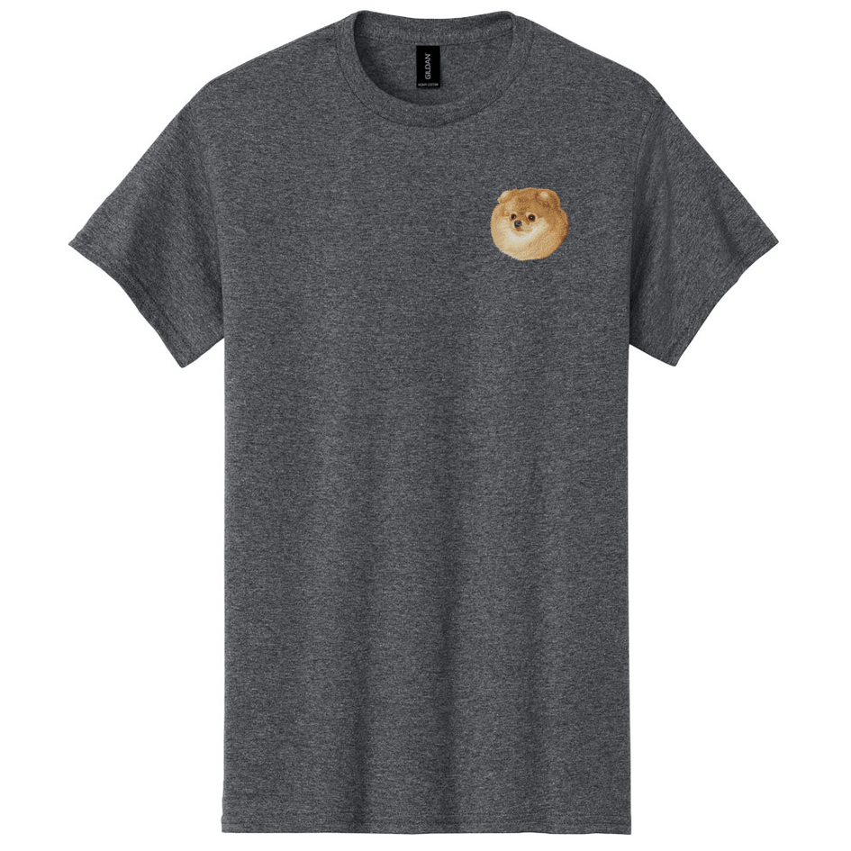 Pomeranian Embroidered Men's T-Shirt