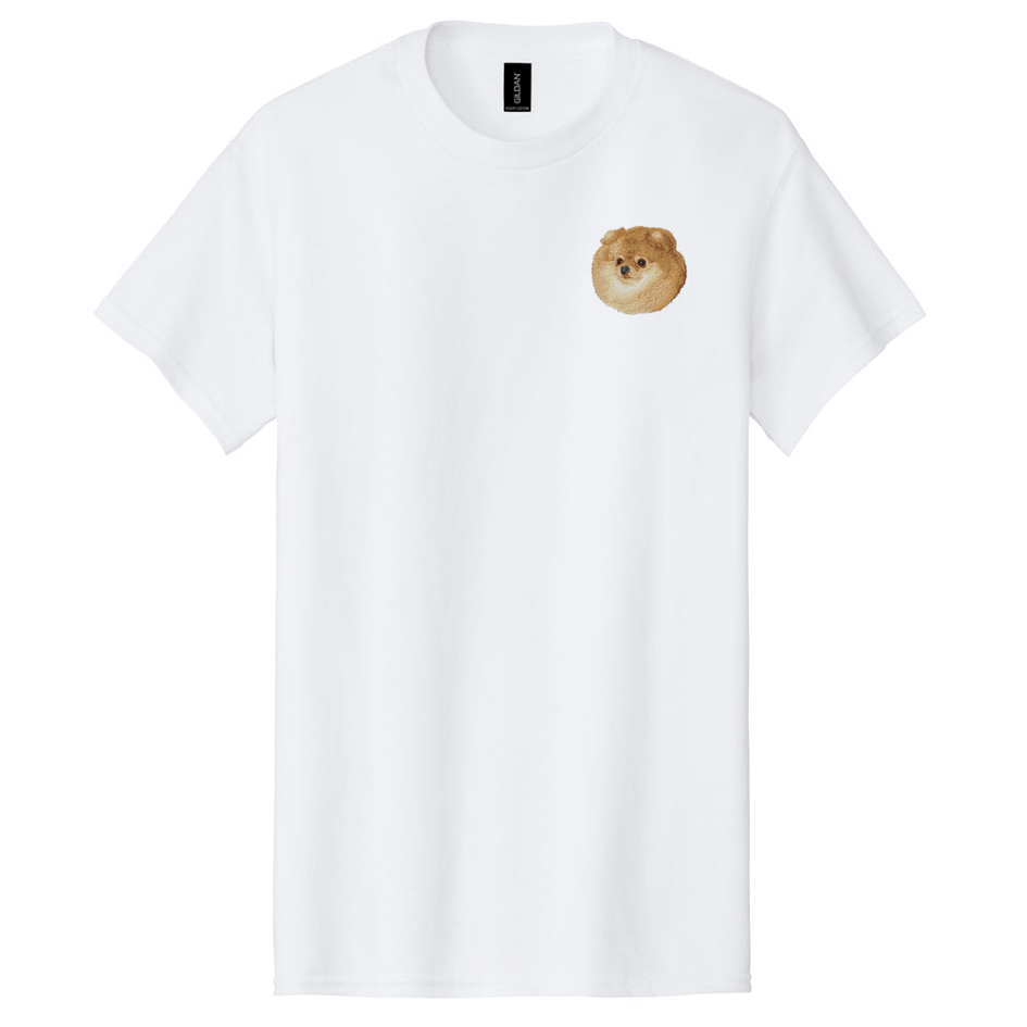 Pomeranian Embroidered Men's T-Shirt