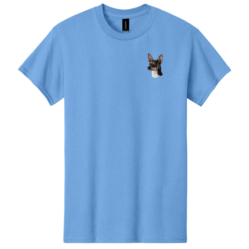 Rat Terrier Embroidered Men's T-Shirt