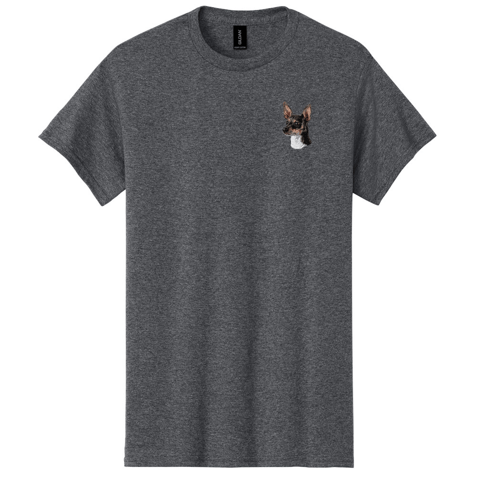 Rat Terrier Embroidered Men's T-Shirt