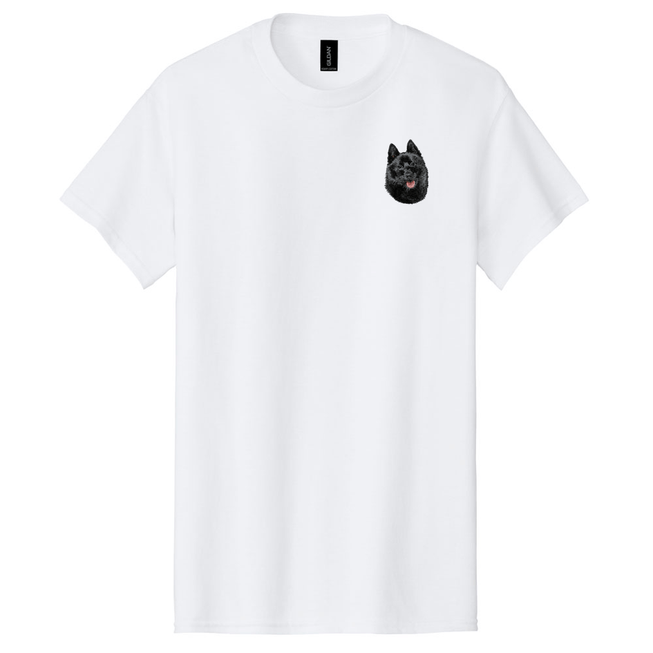 Schipperke Embroidered Men's T-Shirt