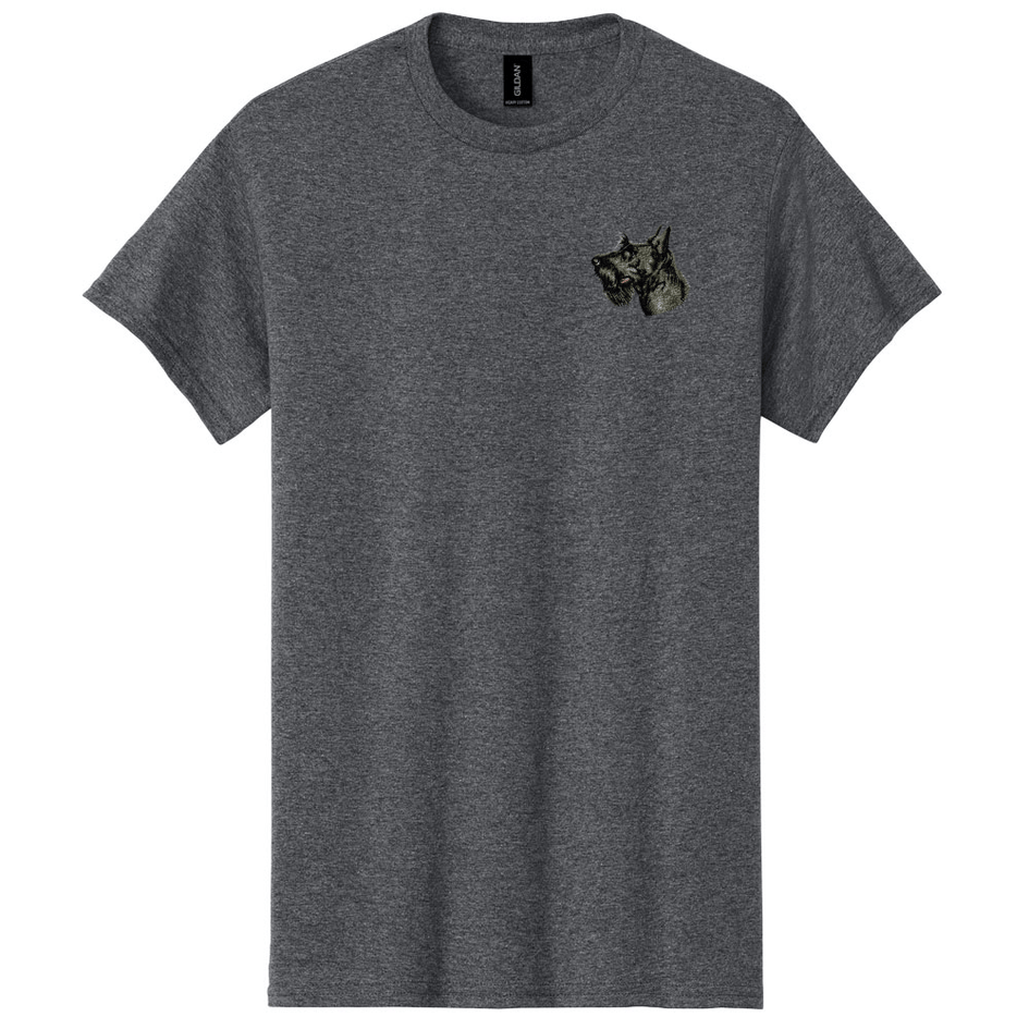 Scottish Terrier Embroidered Men's T-Shirt