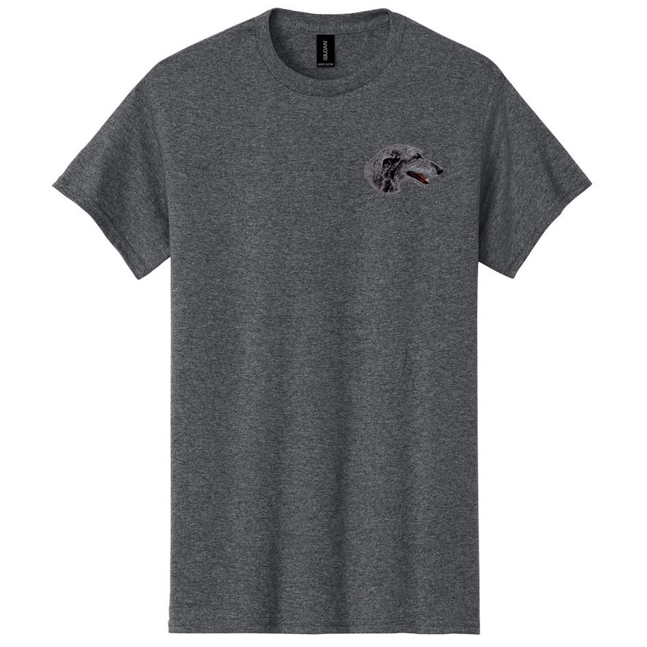 Scottish Deerhound Embroidered Men's T-Shirt