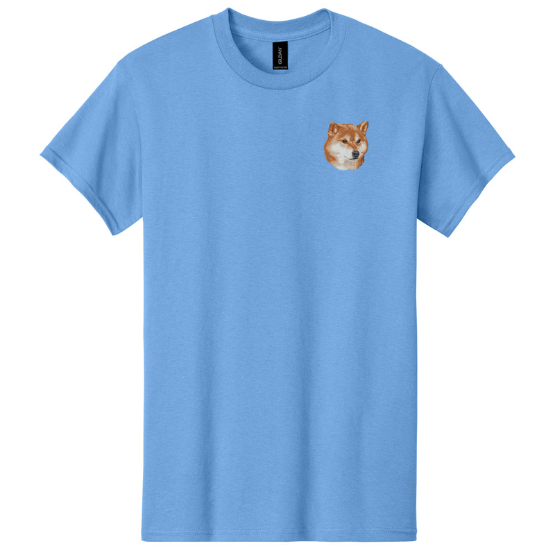 Shiba Inu Embroidered Men's T-Shirt