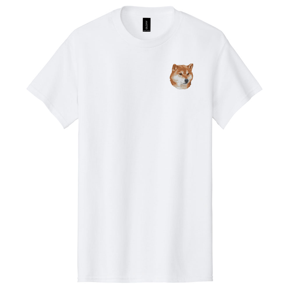 Shiba Inu Embroidered Men's T-Shirt