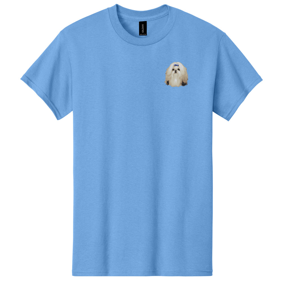 Shih Tzu Embroidered Men's T-Shirt