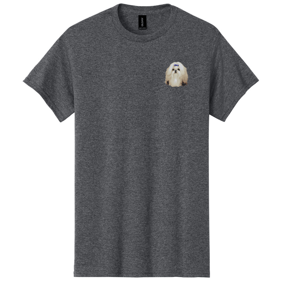 Shih Tzu Embroidered Men's T-Shirt