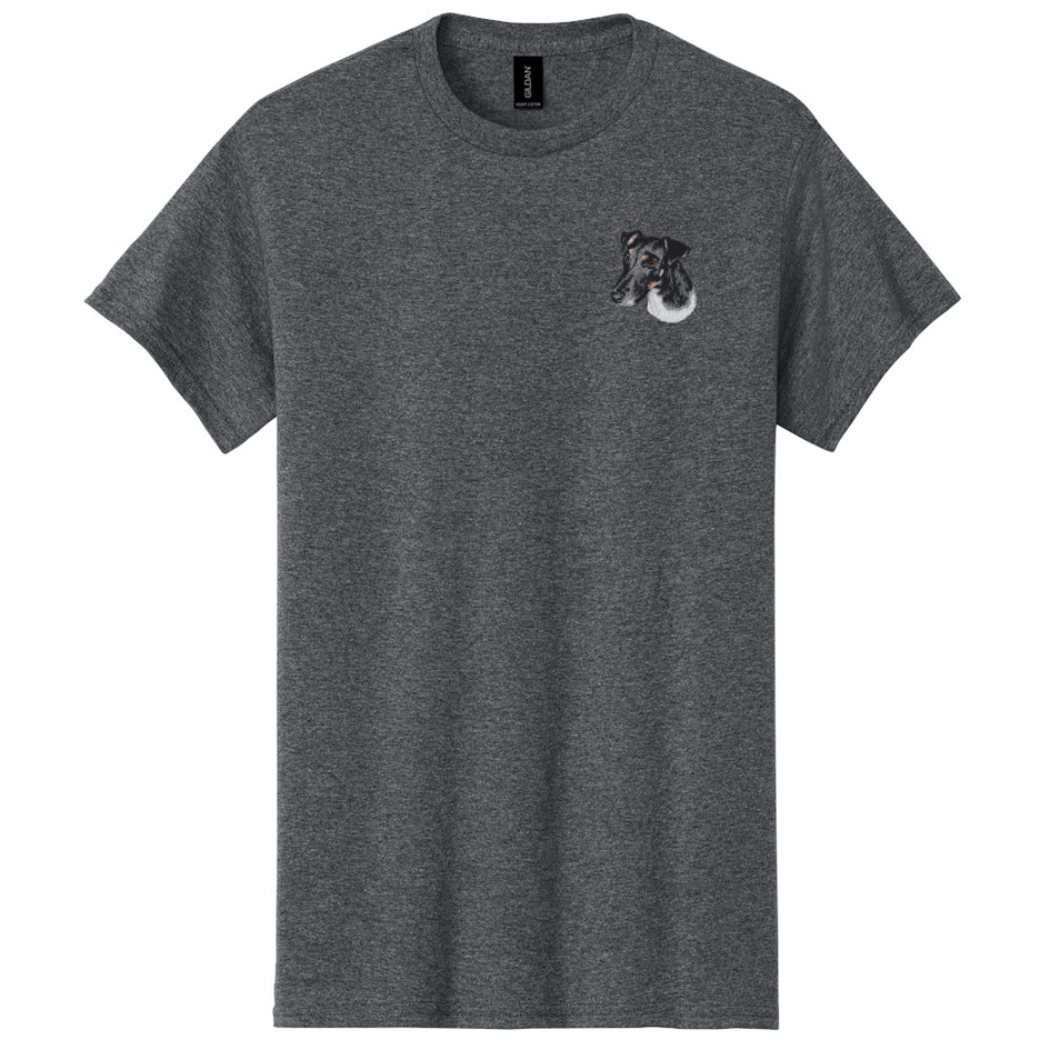 Smooth Fox Terrier Embroidered Men's T-Shirt