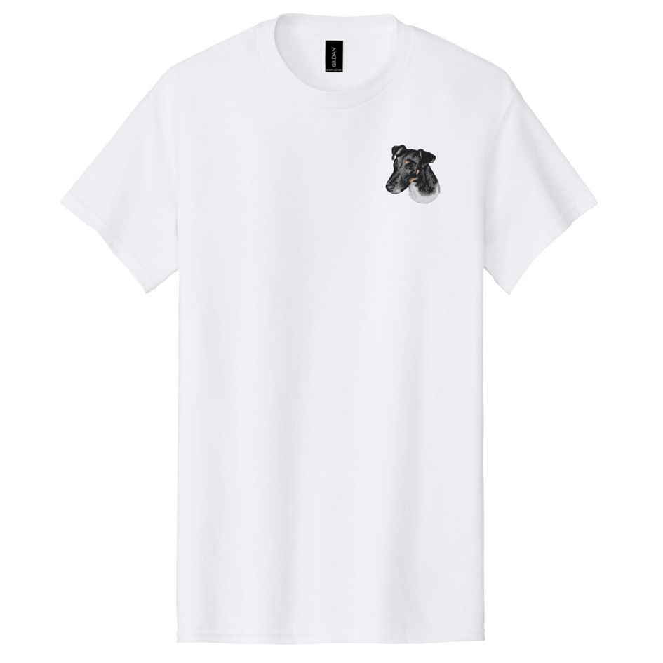 Smooth Fox Terrier Embroidered Men's T-Shirt