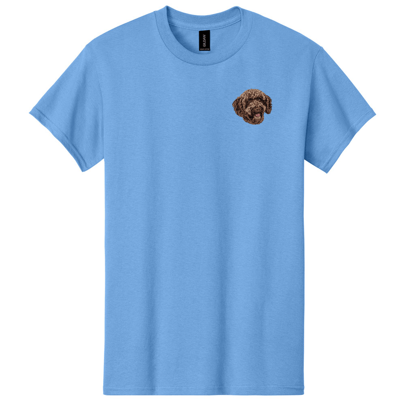 Spanish Water Dog Embroidered Men's T-Shirt