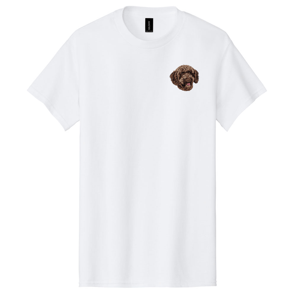Spanish Water Dog Embroidered Men's T-Shirt