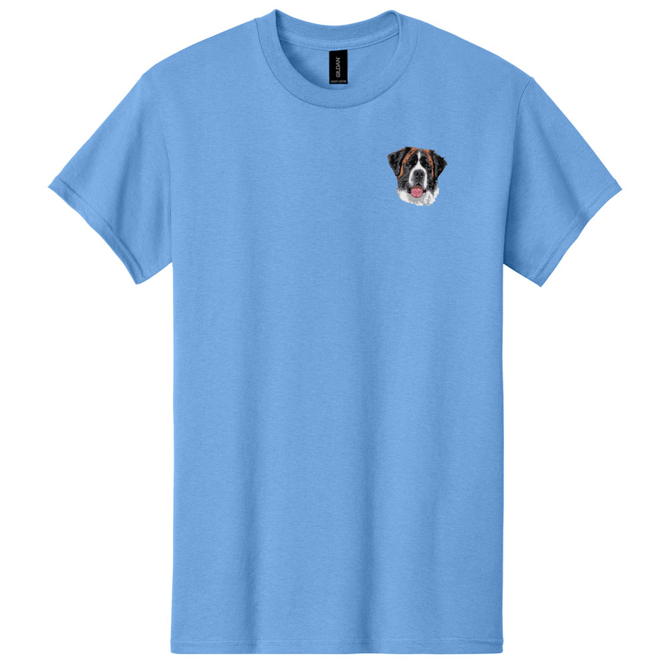 Saint Bernard Embroidered Men's T-Shirt