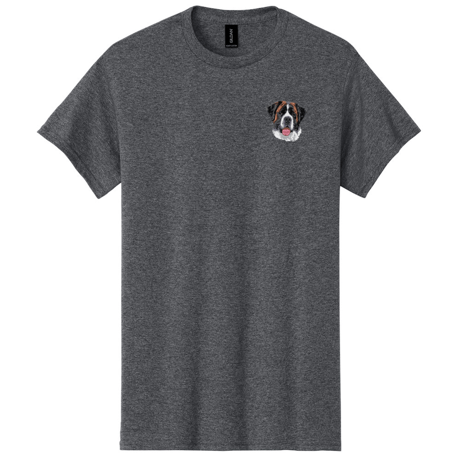 Saint Bernard Embroidered Men's T-Shirt