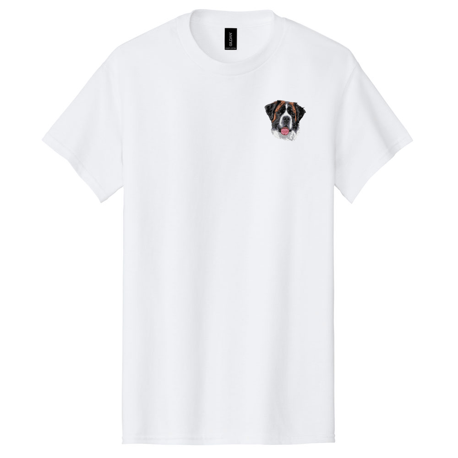 Saint Bernard Embroidered Men's T-Shirt